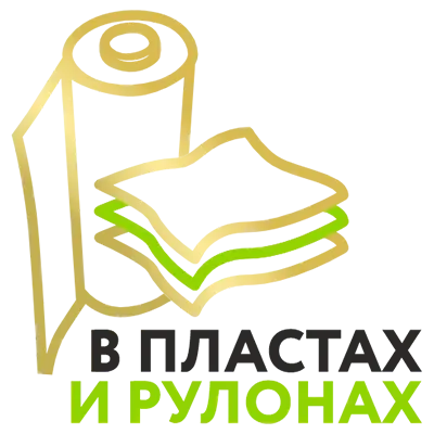 В пластах и рулонах